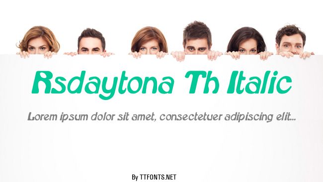 Rsdaytona Th Italic example